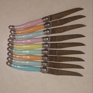 laguiole pastel rainbow silverware spoon fork